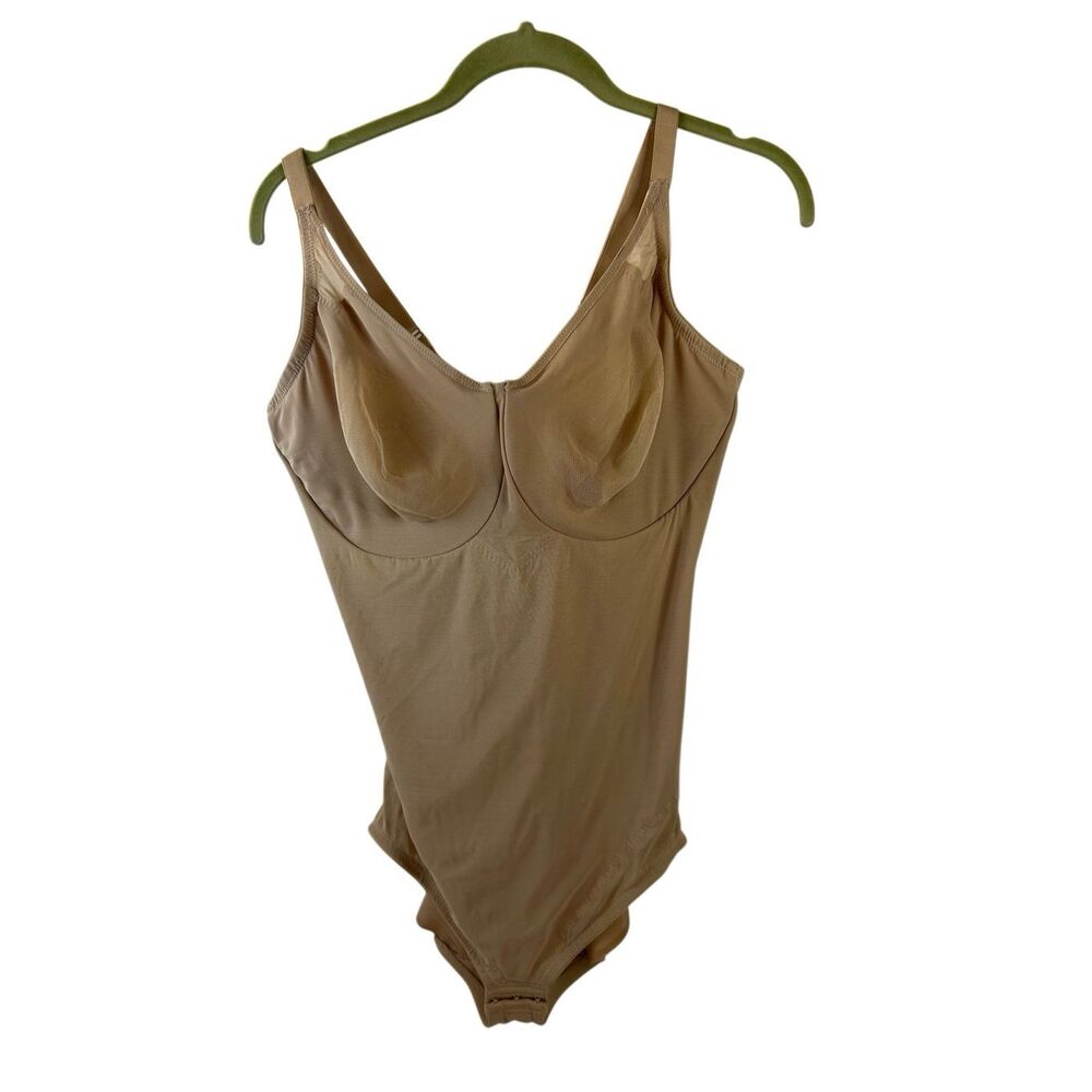 Miraclesuit 42D slimming body suit nude color snap crotch rn#19681‎